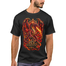 T-Shirt Dragon Soufflant du Feu – Fantastique Myth