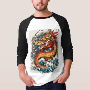T-shirt Dragon Spirit : Embrace the Fire" "Dragon mystique