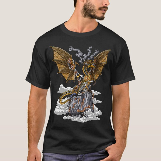 T-shirt Dragon Steampunk (Devant)