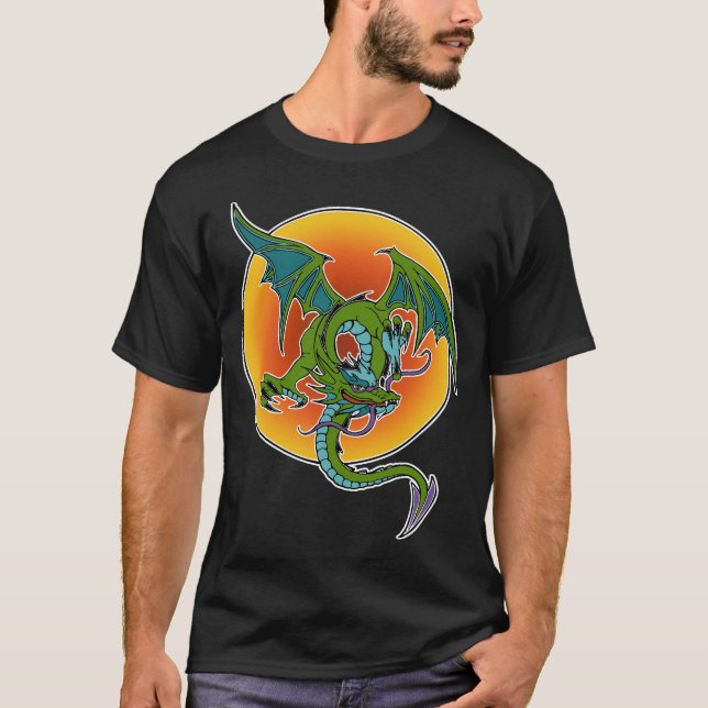 T-shirt Dragon Sun (Devant)