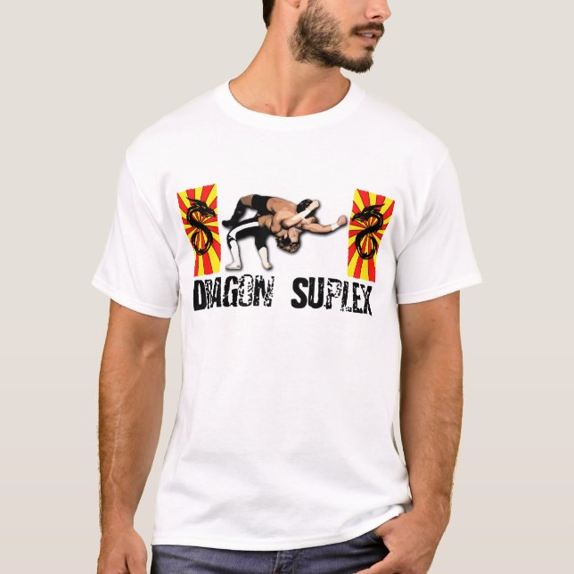 T-shirt Dragon Suplex (Texte noir) (Devant)