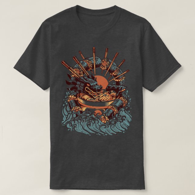 T-shirt Dragon Sushi Ramen (Design devant)