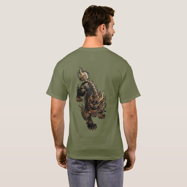 T-shirt Dragon Tigre (Dos entier)
