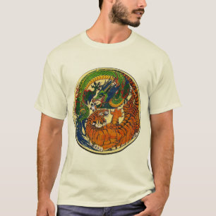 T-shirt Dragon/tigre Yin Yang