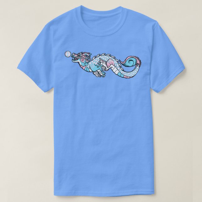 T-shirt Dragon trans LGBTQ (Design devant)