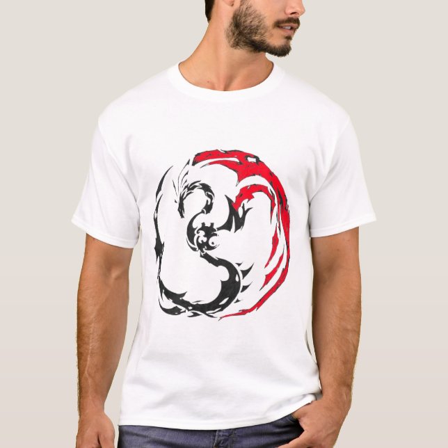 T-shirt dragon tribal (Devant)