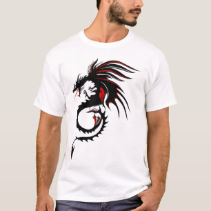 T-shirt dragon tribal 303_o