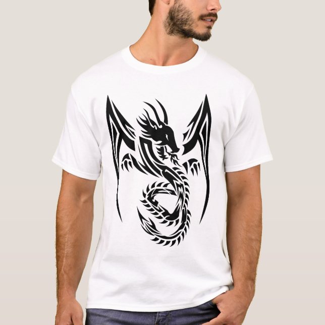 T-shirt Dragon tribal b (Devant)
