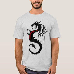 T-shirt dragon tribal tatouage forme 