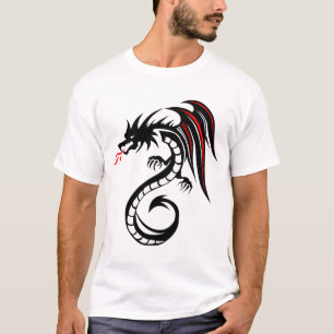 T-shirt dragon_tribal_tatouage_forme_2004_u9
