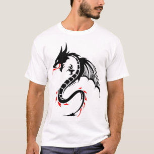 T-shirt dragon tribal tatouage forme 2204_u_w15