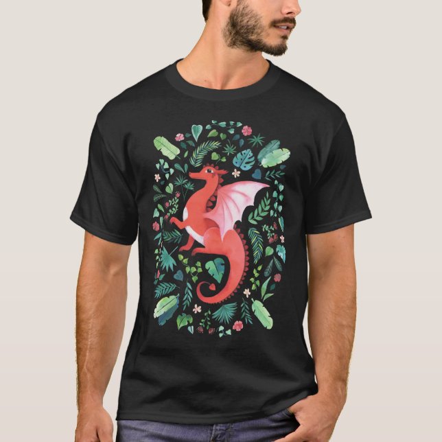 T-shirt Dragon tropical (Devant)
