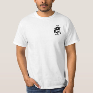 T-shirt dragon, UN, AMOUR