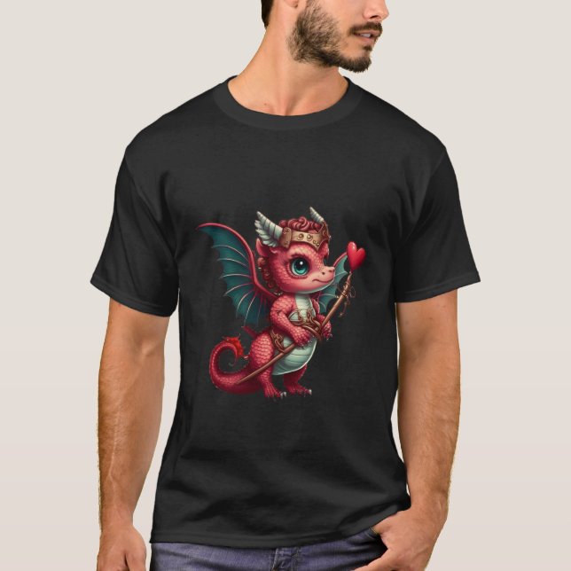 T-shirt Dragon Valentine's Day Dragons  Dragon  Dragon  14 (Devant)