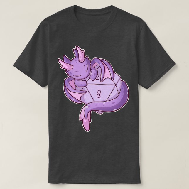 T-shirt Dragon violet (Design devant)