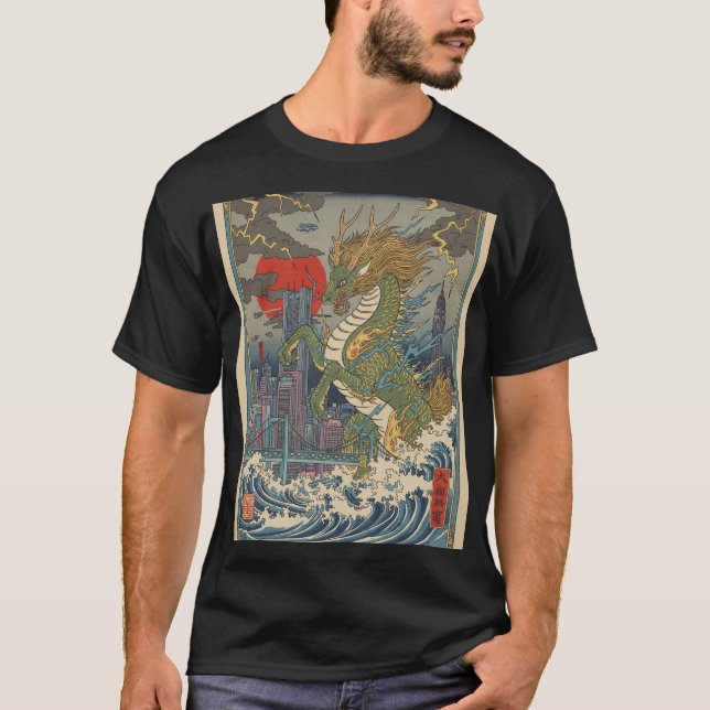 T-shirt Dragon Waves (Devant)