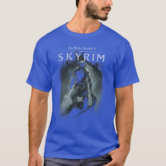 T-shirt Dragonborn Skyrim en Silhouette Jeu vidéoankop re