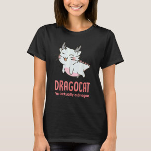 T-shirt Dragoncat Je suis en fait un chat mignon de dragon