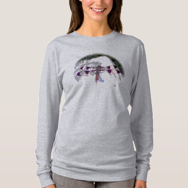 T-shirt Dragonfly Abstrait (Devant)