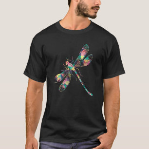 T-shirt Dragonfly Abstrait Couleur Été Entraînement Nymphe