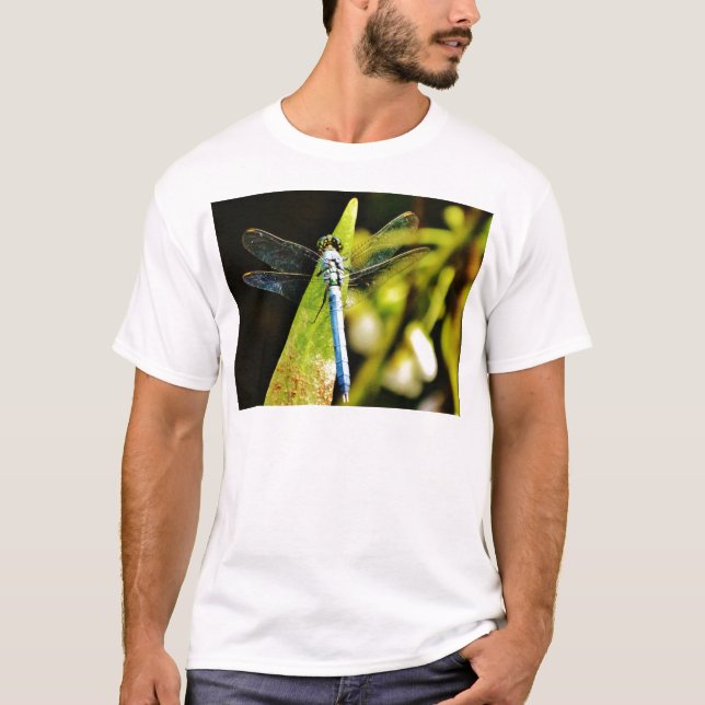 T-shirt Dragonfly bleu clair (Devant)