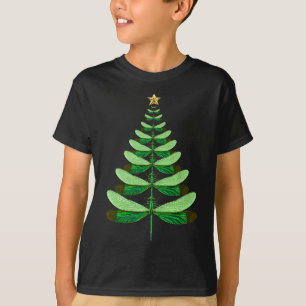 T-shirt Dragonfly Christmas Tree Xmas Dragonflies Bureaux