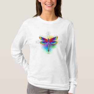 T-shirt Dragonfly en arc-en-ciel