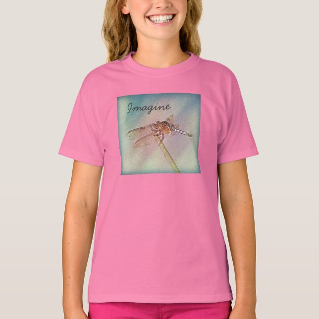 T-shirt Dragonfly Pastel Inspiration personnalisée (Devant)