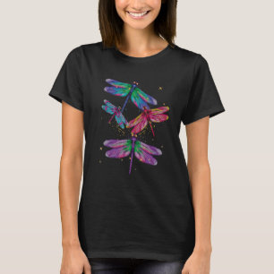 T-shirt Dragonfly Spirit Animal Chakra Couleur Dragonflies