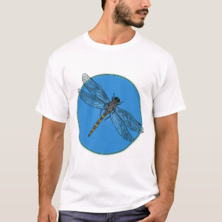 T-shirt Dragonfly Summer – Art du cercle bleu clair