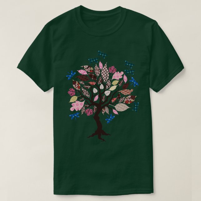 T-shirt Dragonfly vintage Nature (Design devant)