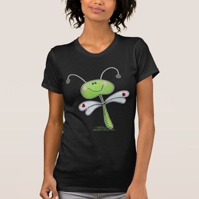 T-shirt Dragonfly with Hearts (Devant)