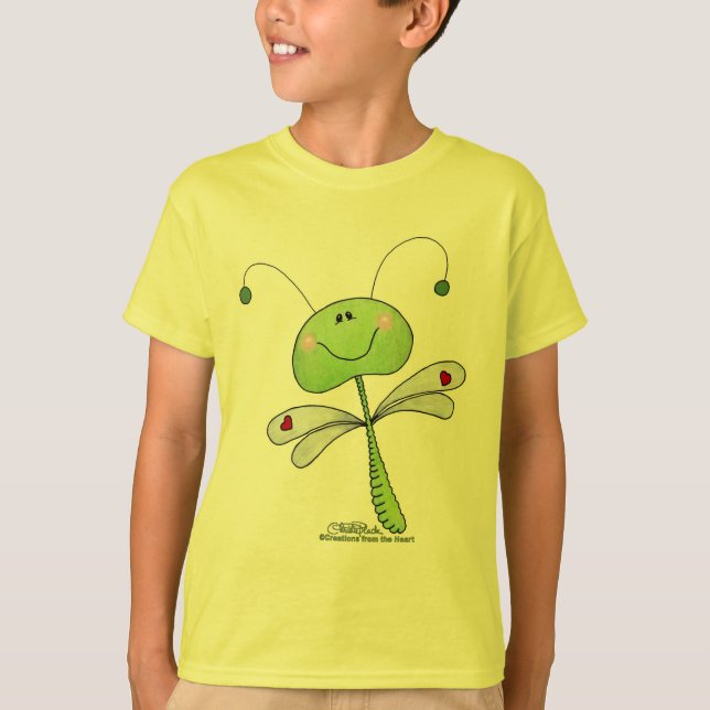 T-shirt Dragonfly with Hearts (Devant)