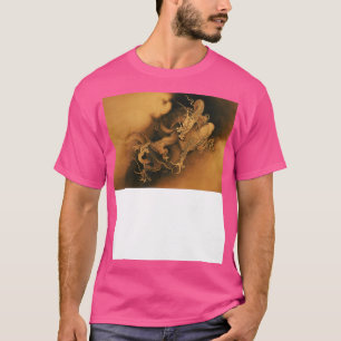 T-shirt Dragons Dans Les Nuages Art Vintage Japonais