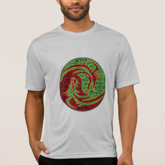 T-shirt Dragons de chasse dualistiques rouges et verts