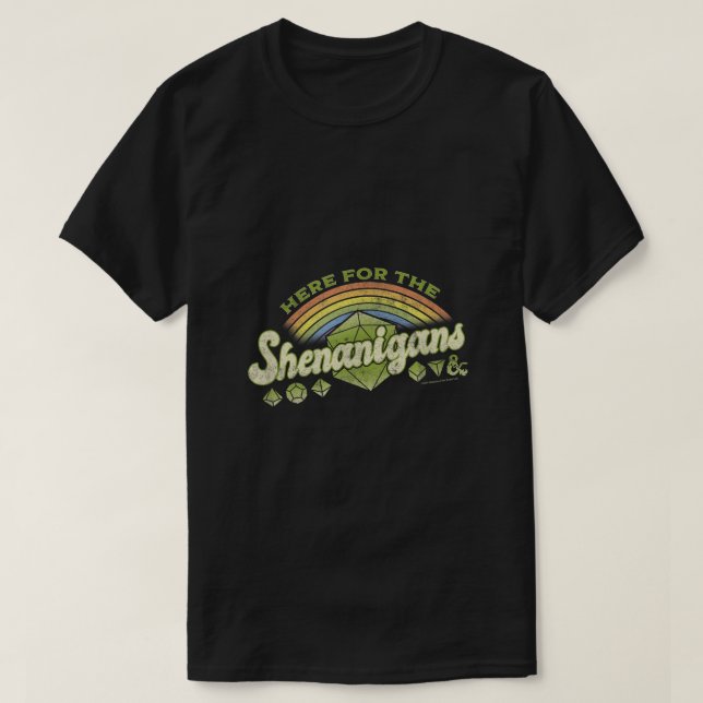 T-shirt Dragons De Donjons Ici Pour Les Shenanigans St Par (Design devant)