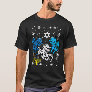 T-shirt Dragons de Hanoukka Chanukah Juifs Hommes Femmes  