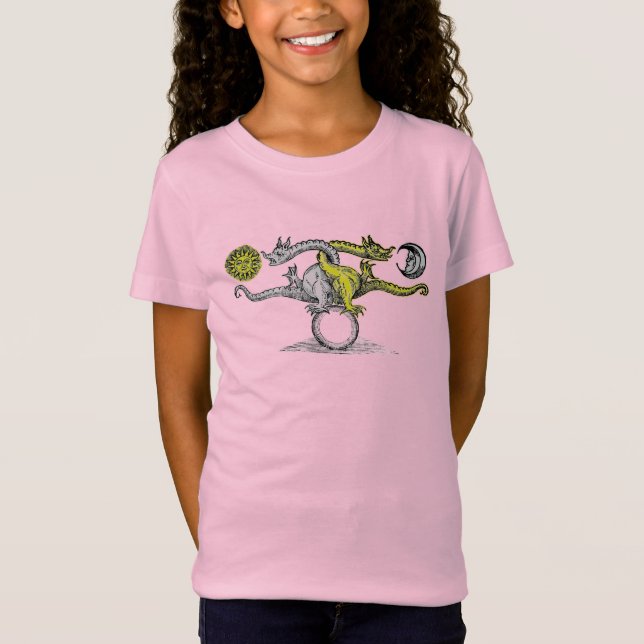 T-Shirt Dragons d'or et d'argent Enfants (Devant)