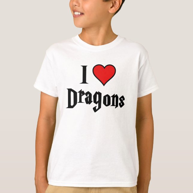 T-shirt Dragons du coeur I (Devant)