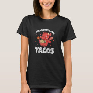 T-shirt Dragons Love Tacos Cinco De Mayo Taco Mexicain Par