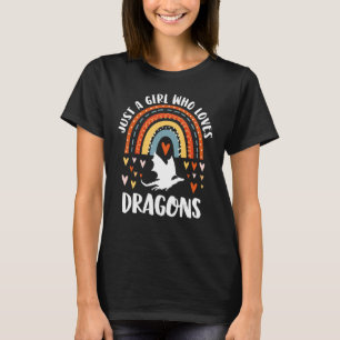T-shirt Dragons Magnifiques Juste Une Fille Qui Aime Drago