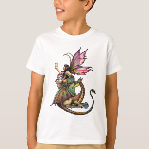 T-shirt Dragon's Orbs Fairy and Dragon par Molly Harrison