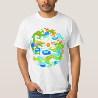 T-shirt Dragons orientaux/dragons chinois (version 1)