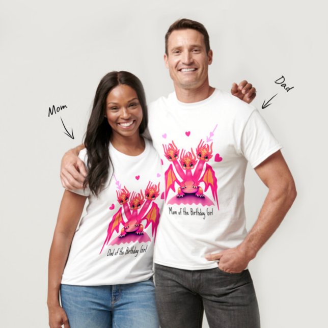 T-Shirt dragons roses (Créateur téléchargé)