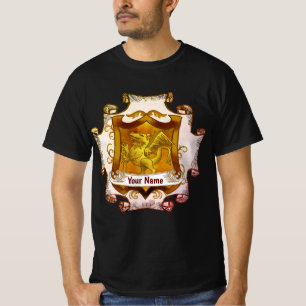 T-shirt Dragons Shield Blason de Famille Nom de Famille