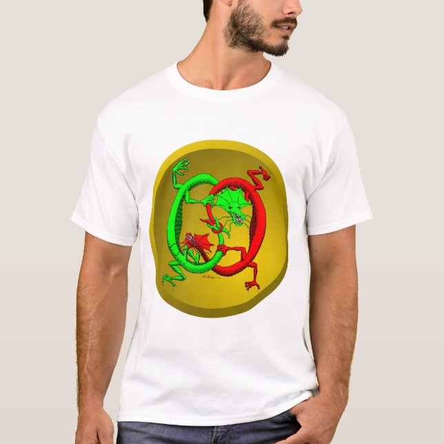 T-shirt Dragons Yin Yang (Devant)