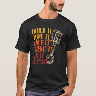 T-shirt Dragster Drag Racing Course Pilote de voiture Cour
