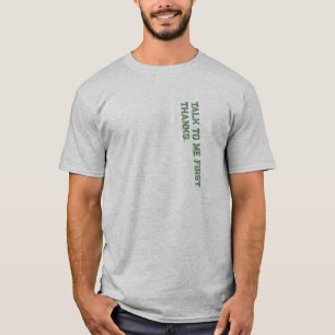 T-shirt Dragueurs Introvertis Parlez-moi d'abord Vert