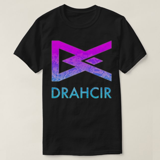 T-shirt DrahCir Blue Fade Premium  (Design devant)