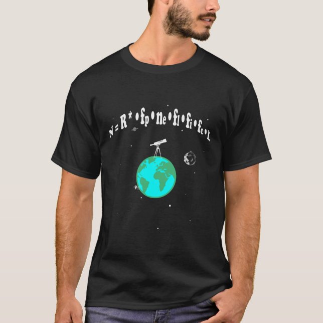 T-shirt DRAKE EQUATION ~ Vie alien (Devant)